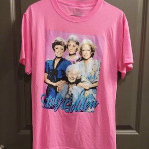 Pink Golden Girls "Stay Golden" Tee Shirt